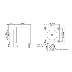 NEMA 11 200 Step Bipolar Step Motor 0.67A - Thumbnail