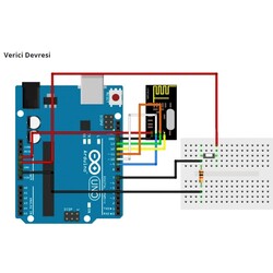 NRF24L01 2.4GHz Smd Wireless Modül - Thumbnail