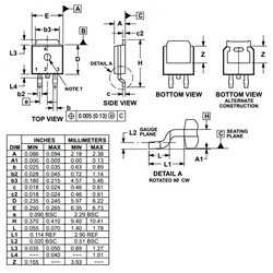 NTD25P03L 25A 30V P Kanal Mosfet To252 - Thumbnail