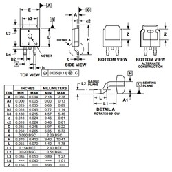 NTD25P03L P Kanal Mosfet TO252 (SMD) - 30V 25A - Thumbnail