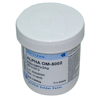 Alpha Assembly - Kurşunlu Gümüşlü Krem Lehim OM5002 62/36/2 500g