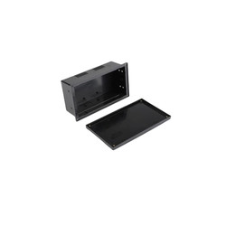 OP-100 LCD Yeri Kapalı Panel Kutu Siyah - 233 x 130 x 83mm - Thumbnail