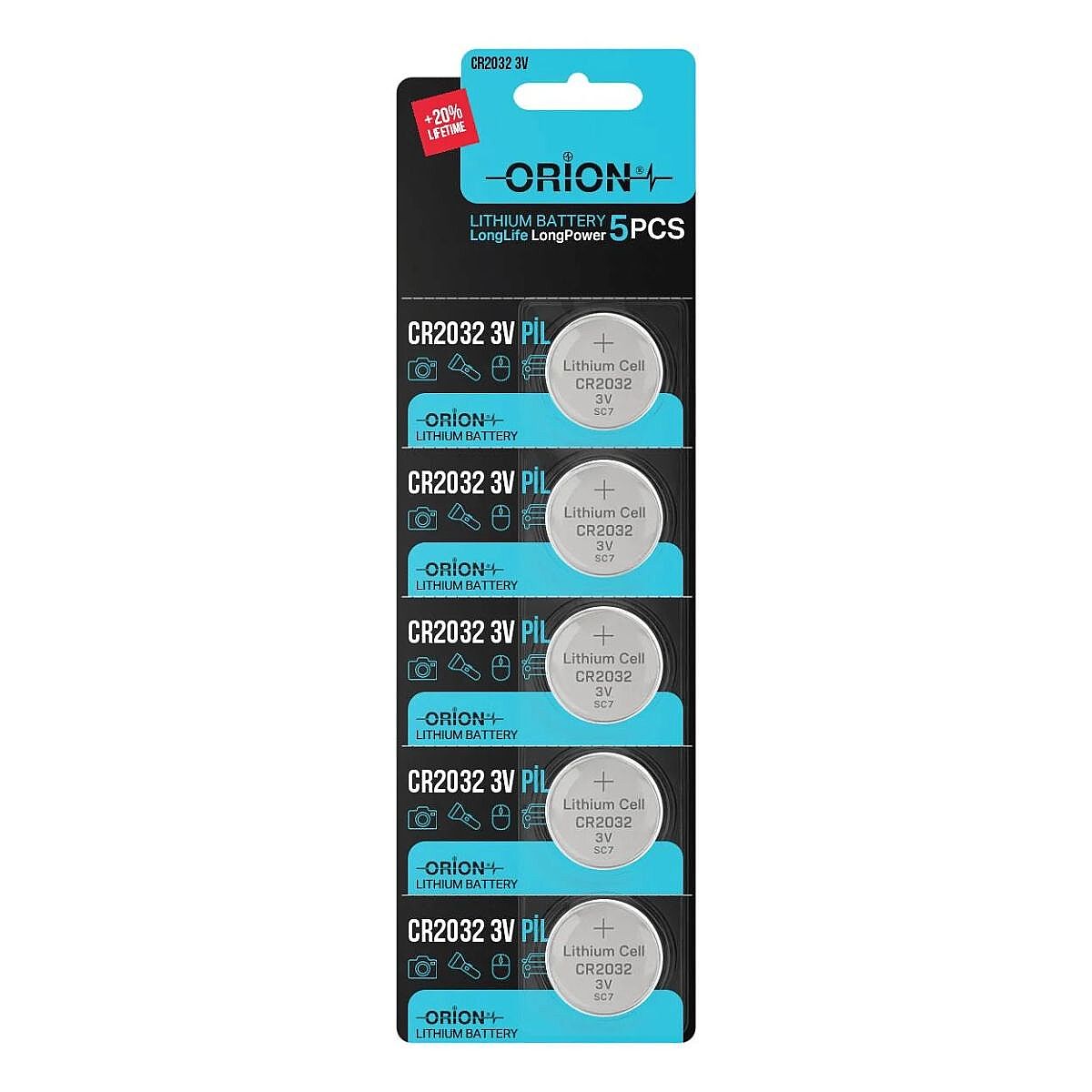 Orion CR2032 3V Lityum 5’li Paket Pil - 1