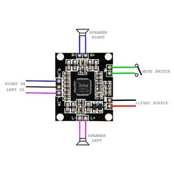 PAM8610 2x15W Stereo Amplifier Module - Thumbnail