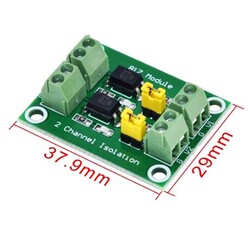 PC817 2 Channel Optocoupler Module For Isolation - Thumbnail