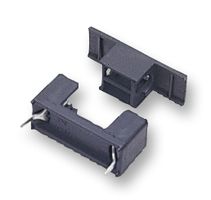 PCB Tip Sigorta Yuvası 20mm - Siyah ( Kapak Dahil )