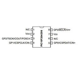 PIC10F206T I / OT SMD SOT-23 8-Bit 4MHz Microcontroller - Thumbnail