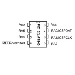 PIC12F1840 I/SN SMD SOIC-8 8-Bit 32MHz Mikrodenetleyici - Thumbnail