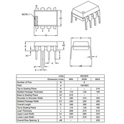 PIC12F508 I / P PDIP-8 8-Bit 4Mhz Microcontroller - Thumbnail