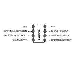 PIC12F629 I / SN SMD SOIC-8 8-Bit 20Mhz Microcontroller - Thumbnail