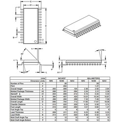 PIC16F1516 I / SO SMD SOIC-28 8-Bit 20 MHz Microcontroller - Thumbnail