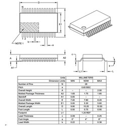 PIC16F1786-I / SS 8-Bit 14KB 32Mhz SSOP28 Microcontroller - Thumbnail