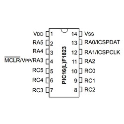 PIC16F1823 I / SL SMD SOIC-14 8-Bit 32 MHz Microcontroller - Thumbnail