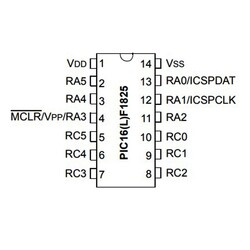 PIC16F1825 I / SL SMD SOIC-14 8-Bit 32MHz Microcontroller - Thumbnail