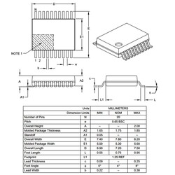 PIC16F1827 I / SS SMD SSOP-20 8-Bit 32 MHz Microcontroller - Thumbnail