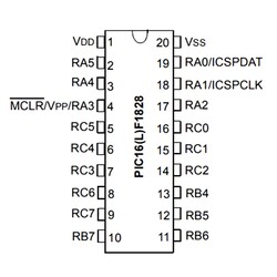 PIC16F1828 I / SS SMD SSOP-20 8-Bit 32 MHz Microcontroller - Thumbnail