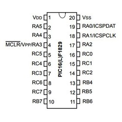PIC16F1829-I / SS SSOP20 32Mhz 8-Bit Microcontroller - Thumbnail