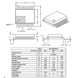 PIC16F1829-I / SS SSOP20 32Mhz 8-Bit Microcontroller - Thumbnail