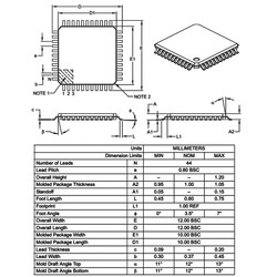 PIC16F1937 I/PT Smd 8-Bit 32 MHz Mikrodenetleyici Tqfp44 - Thumbnail