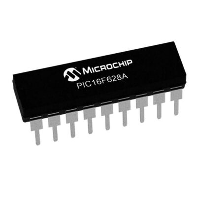Microchip - PIC16F628A-I/P PDIP-18 8-Bit 20MHz Mikrodenetleyici