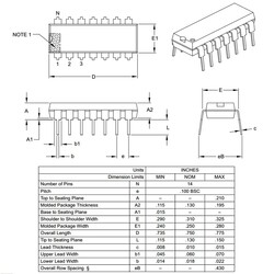 PIC16F630 I / P PDIP-14 8-Bit 20 MHz Microcontroller - Thumbnail