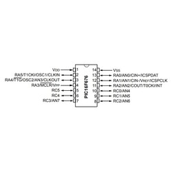 PIC16F676 I / P PDIP-14 8-Bit 20 MHz Microcontroller - Thumbnail