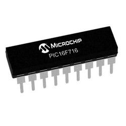PIC16F716 I / P PDIP-18 8-Bit 20 MHz Microcontroller - Thumbnail