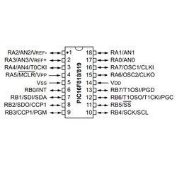 PIC16F819 I / SO SMD SOIC-18 8-Bit 20 MHz Microcontroller - Thumbnail