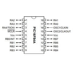 PIC16F84A-04 / SO SMD SOIC-18 8-Bit 4 MHz Microcontroller - Thumbnail