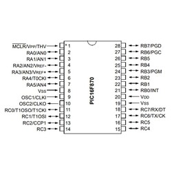 PIC16F870 I / SP SPDIP-28 8-Bit 20 MHz Microcontroller - Thumbnail