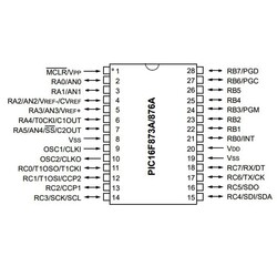 PIC16F876 04/SP SPDIP-28 8-Bit 4 MHz Mikrodenetleyici - Thumbnail