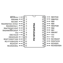 PIC16F876A I / SP DIP-28 8-Bit 20 MHz Microcontroller - Thumbnail