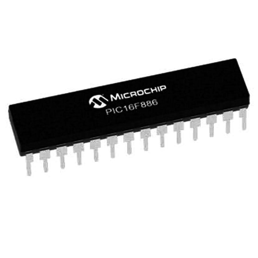 PIC16F886-I / SP SPDIP-28 8-Bit 20 MHz Microcontroller