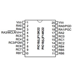 PIC18F14K22-I / SO SMD 8-Bit 64Mhz Microcontroller SOIC-20 - Thumbnail