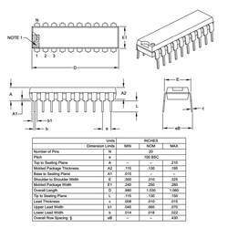 PIC18F14K50-I / P 8-Bit 48Mhz Microcontroller DIP-20 - Thumbnail