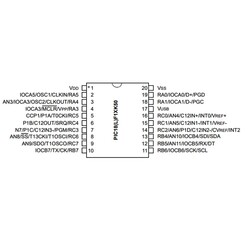 PIC18F14K50-I/P 8-Bit 48Mhz Mikrodenetleyici DIP-20 - Thumbnail