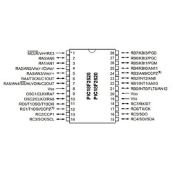 PIC18F2525 I/SP DIP-28 8-Bit 40MHz Mikrodenetleyici - Thumbnail