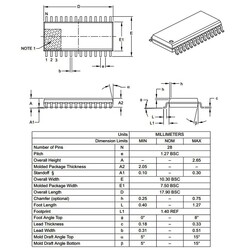 PIC18F2550 I/SO SMD SOIC-28 8-Bit 48MHz Mikrodenetleyici - Thumbnail