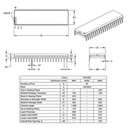 PIC18F4550 I/P DIP-40 8-Bit 48 MHz Mikrodenetleyici - Thumbnail