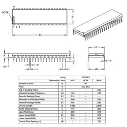 PIC18F4580 I / P DIP-40 8-Bit 40MHz Microcontroller - Thumbnail