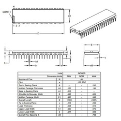 PIC18F4585 I/P DIP-40 8-Bit 40MHz Mikrodenetleyici - Thumbnail