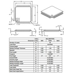 PIC18F45K80-I / PT SMD 8-Bit 64MHz Microcontroller TQFP-44 - Thumbnail