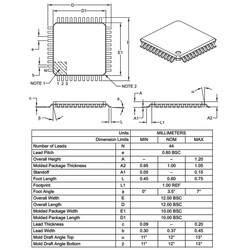 PIC18F45K80-I/PT SMD 8-Bit 64MHz Mikrodenetleyici TQFP-44 - Thumbnail