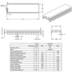 PIC18F4620 I / P DIP-40 8-Bit 40MHz Microcontroller - Thumbnail