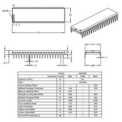 PIC18F4680 I / P DIP-40 8-Bit 40MHz Microcontroller - Thumbnail