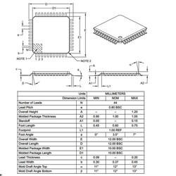 PIC18F46K22-I / PT SMD 8-Bit 64MHz Microcontroller TQFP-44 - Thumbnail