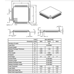 PIC18F66K80-I/PT SMD 8-Bit 64MHz Mikrodenetleyici TQFP-64 - Thumbnail