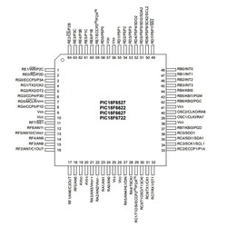 PIC18F6722 I / PT SMD 8-Bit 40MHz Microcontroller TQFP-64 - Thumbnail