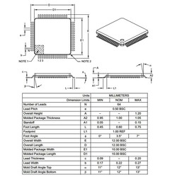 PIC18F6722 I/PT SMD 8-Bit 40MHz Mikrodenetleyici TQFP-64 - Thumbnail