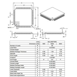 PIC18F8722 I / PT SMD TQFP-80 8-Bit 40MHz Microcontroller - Thumbnail